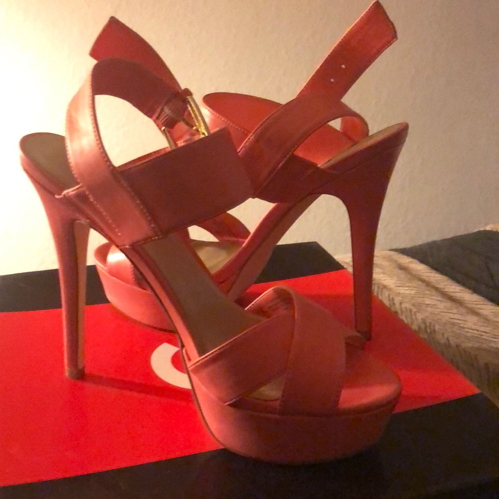 5” coral heels